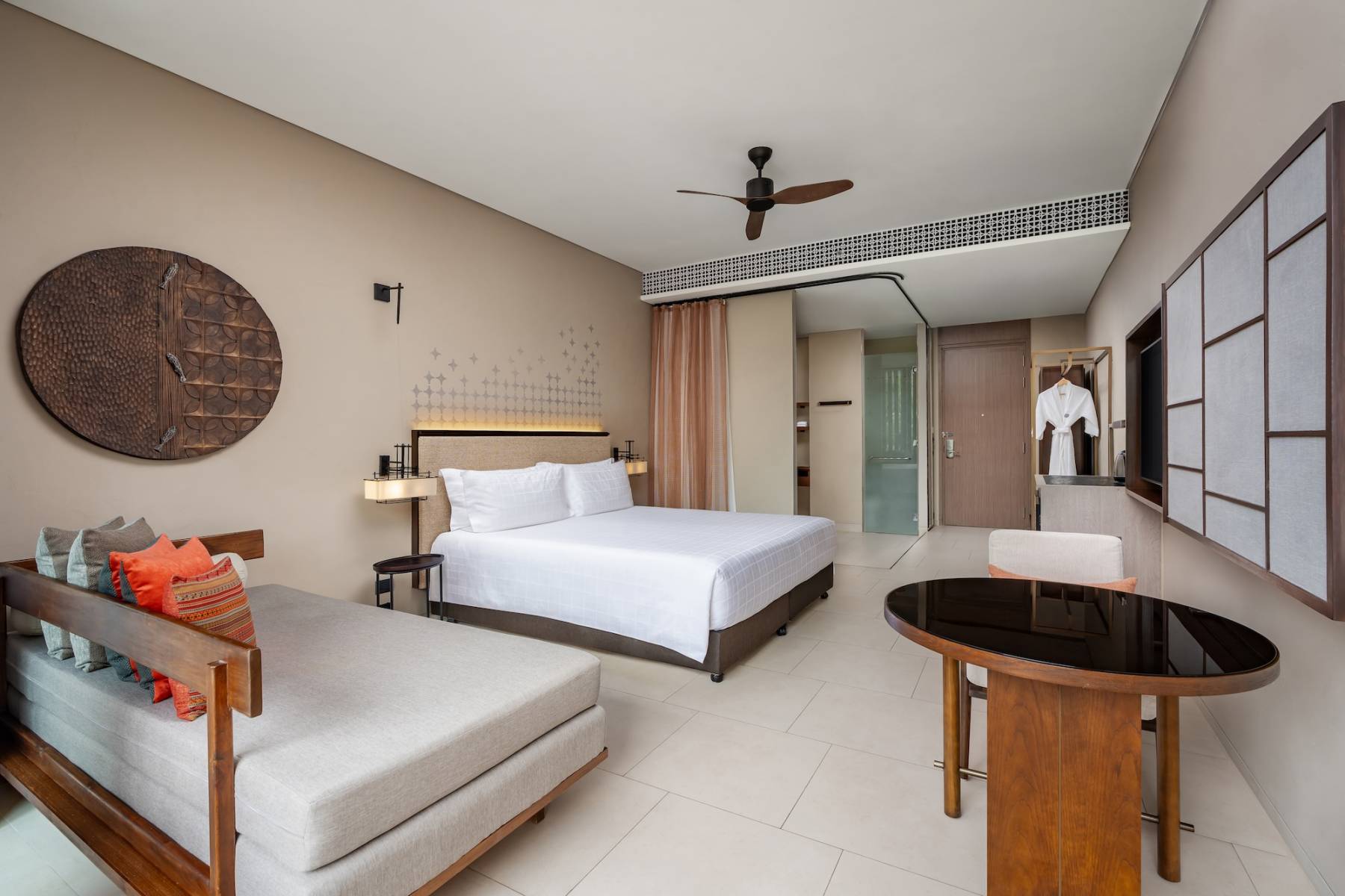 Contemporary Deluxe room at the 5-star Pullman resort on Thailand's Andaman coast