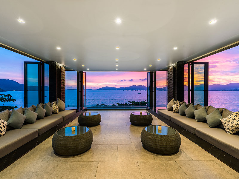 Panoramic sunset from My Beach Resort Phuket