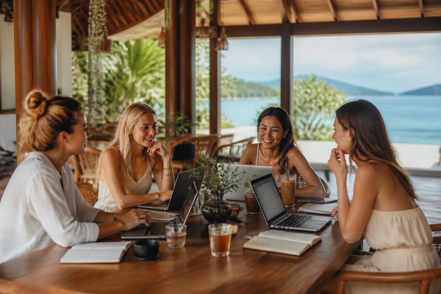 Women founders working outdoors during a CHILLZ Female Founders edition